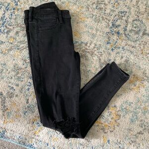 American Eagle Black Distressed Jeans